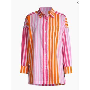 NWT Beach Riot Alexa Top in Sunset Stripes Size PL